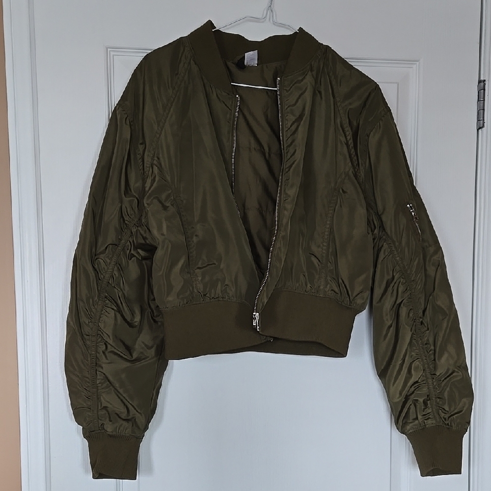 H&M Khaki Women's Bomber Jacket